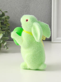 Фигурка пасхальная Мятный заяц с пасхальным яйцом, 6?11?15.5 см