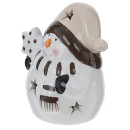 Фигурка декоративная подвесная "Снеговик", L3,5 W3 H5 см, 4в.