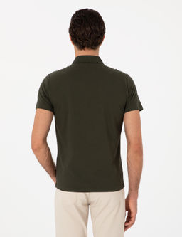 Haki Slim Fit Ti__rt - Cacharel фото 5