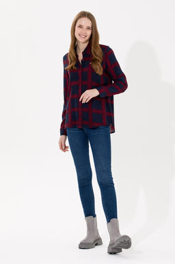 U. S. Polo Assn Женская темно-синяя рубашка с длинным рукавом - U.s. polo assn фото 4