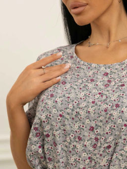 Платье женское, цвет сиреневый серый - Барболета фото 4