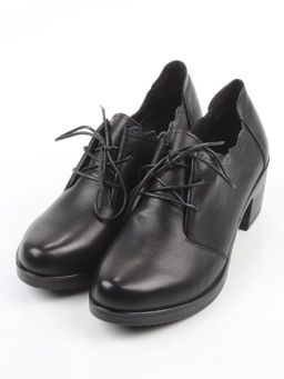 06-DHL105-D1 BLACK Туфли женские (натуральная кожа)
