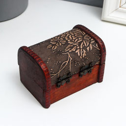 Шкатулка для украшений «Сундучок. Розарий», дерево, 6.3×8.8×6.5 см