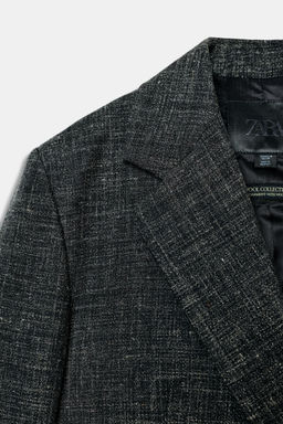 ZW COLLECTION STRAIGHT WOOL BLAZER - Zara фото 5