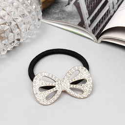 Цена за 6 шт. Резинка для волос «Дафна», бант, 5 см