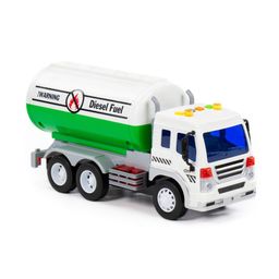 Сити, автомобиль с цистерной инерционный (со светом и звуком) (зелёный) (в коробке) - Полесье фото 5