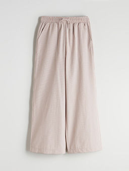 Beli Lastikli Ekose K?z ?ocuk Pantolon