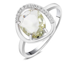 Кольцо, зеленый аметист, Родос