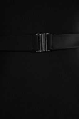 TRENDYOLMILLA Siyah Kemerli Halter Yaka Regular Mayo TBESS24MA00101 фото 7