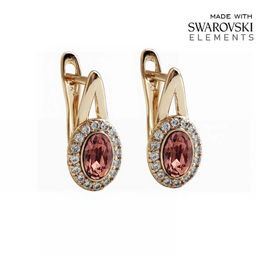 Серьги с кристаллами Swarovski