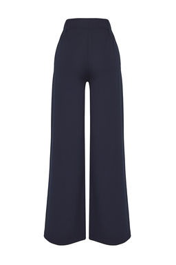 TRENDYOLMILLA Bej Kemerli Wide Leg/Genis Paca Dokuma Pantolon Pantolon TWOSS25PL00031 фото 7