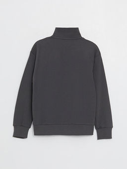 Rahat Kal?p Dik Yaka Bask?l? Erkek ?ocuk Sweatshirt - Waikiki фото 3