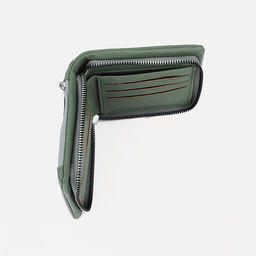 Кошелёк на молнии, цвет зелёный - Simaland фото 3