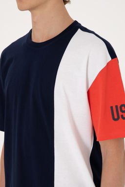 Erkek Comfort Fit Bisiklet Yaka Lacivert Ti__rt Sepette S_rpriz _ndirim - U.s. polo assn фото 7