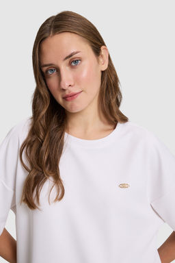 Kad_n Beyaz Bisiklet Yaka Ti__rt - U.s. polo assn фото 2