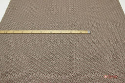 Муслин двухслойный с эф.фактурной стежки Винтажные розочки на серо-оливковом, ш.1.43м, хл-100% - Купава фото 3