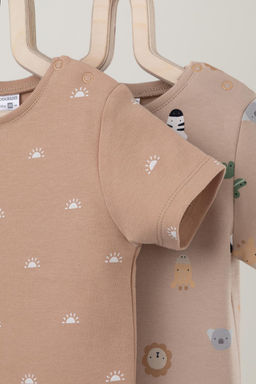 Crockid _ К 301156-2уп/зоопарк,маленькие солнышки набор фуфайка (футболка) яс  фото 3