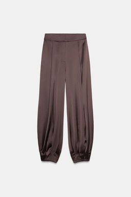SATIN BLOOMER TROUSERS - Zara фото 9