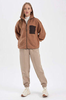 Крутой плюшевый кардиган оверсайз - Defacto фото 2