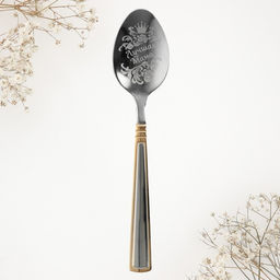 Ложка чайная с гравировкой Лучшая мама в мире, 3 х 14 см - Семейные традиции фото 2