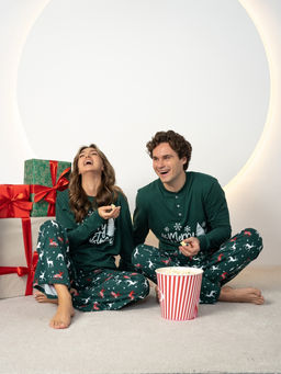 Новогодняя женская пижама с брюками - Binita фото 6