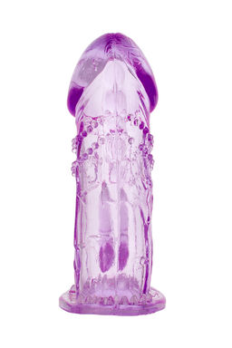 Насадка на пенис TOYFA, TPE, фиолетовая, 13 см  фото 2