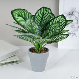 Цветочная композиция Зелень 31 см / SYR-03 /уп 12/144/ - Галеонтрейд фото 3