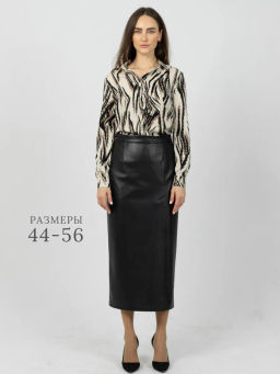 Юбка из экокожи