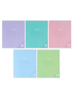 Компл тетр из 10шт 18л кл КПК "Пастель", обл мел карт, блок ОФСЕТ, 5 видов 10991552