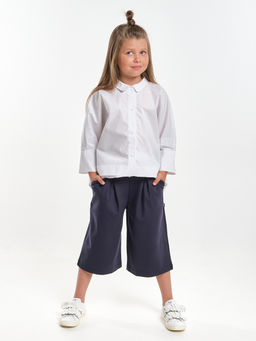 Рубашка для девочки подросткам школьная форма UD 7948 голубой - Mini maxi фото 7