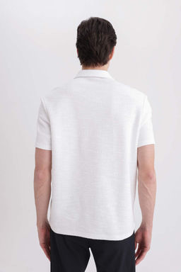 Футболка-поло стандартного кроя с короткими рукавами - Defacto фото 6