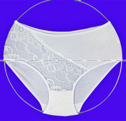 Цена за 12 пар. Трусы женские высокая посадка Yi Xin Da большие размеры арт. 85698