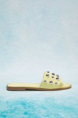 Trendyol Shoes Siyah Gumus Trok Tasl? S?k Kad?n Terlik TAKSS25TE00013 - Trendyolmilla фото 23