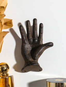 Крючки настенные «Рука - приветствие», ключница декоративная, чугун, 11×7.2×8.5 см