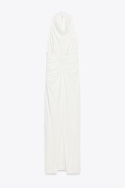 LONG HALTER DRESS WITH OPEN BACK - Zara фото 35