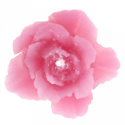 Свеча "Роза" д5см, h3,5см, розовый, время горения 2 часа (Россия)