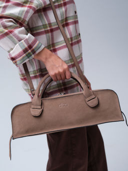 Сумка багет Doxie DBR 31157 серо-коричневый