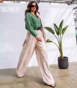 Рубашка #КТ7089, зелёный - Dommod фото 4