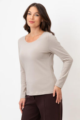 ЕВТ 3263/серо-бежевый джемпер жен