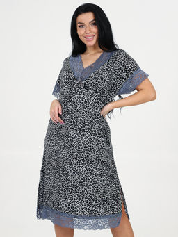 03 СОРОЧКА ЖЕНСКАЯ (Серый леопард) - А-дина фото 3