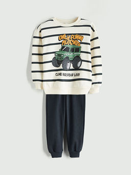 Bisiklet Yaka Erkek ?ocuk Sweatshirt ve E?ofman Alt