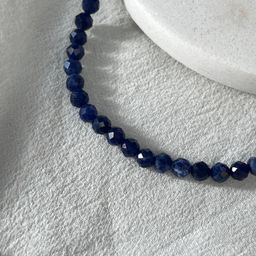 Браслет из Содалита огранка 19 см + - Радуга самоцветов фото 4