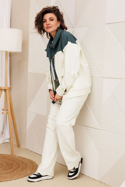 Бомбер BegiModa 2018 молочный  фото 2