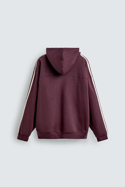 CONTRAST STRIPE PATCH HOODIE - Zara фото 8