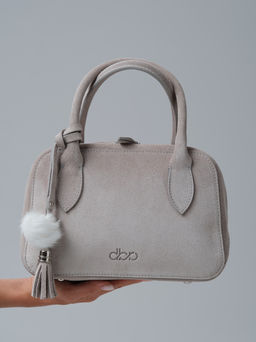 Замшевая сумка Polly DBR 31348 каменный  фото 3