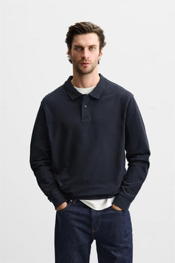 TEXTURED PIQUE POLO SHIRT - Zara фото 2