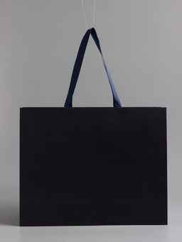 Пакет подарочный ламинированный горизонтальный «Синий», 40×32×13 см