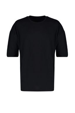TRENDYOL MAN Siyah Basic Bisiklet Yaka Oversize/Genis Kesim K?sa Kollu T-Shirt TMNSS22TS0317 - Trendyolmilla фото 13