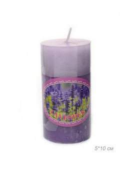 Свеча столбик 5х10 см / NA517 /уп 60/120/с ароматом - ГалеонТрейд фото 2