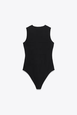 V-NECK POLYAMIDE BODYSUIT - Zara фото 8